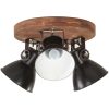 Taklampa industriell 25 W svart 42x27 cm E27 vidaXL – miniatyr 2