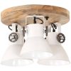 Taklampa industriell 25 W vit 42x27cm E27 vidaXL – miniatyr 3