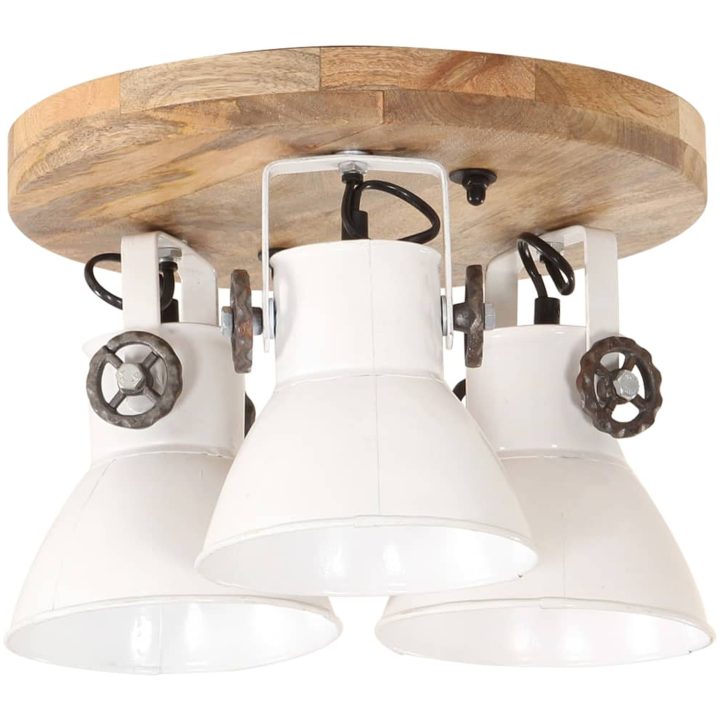 Taklampa industriell 25 W vit 42x27cm E27 vidaXL – bild 3