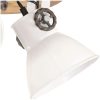 Taklampa industriell 25 W vit 42x27cm E27 vidaXL – miniatyr 4
