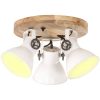 Taklampa industriell 25 W vit 42x27cm E27 vidaXL – miniatyr 1