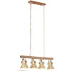 Taklampa industriell mässing E27 mangoträ vidaXL – miniatyr 3