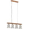 Taklampa industriell silver E27 mangoträ vidaXL – miniatyr 3