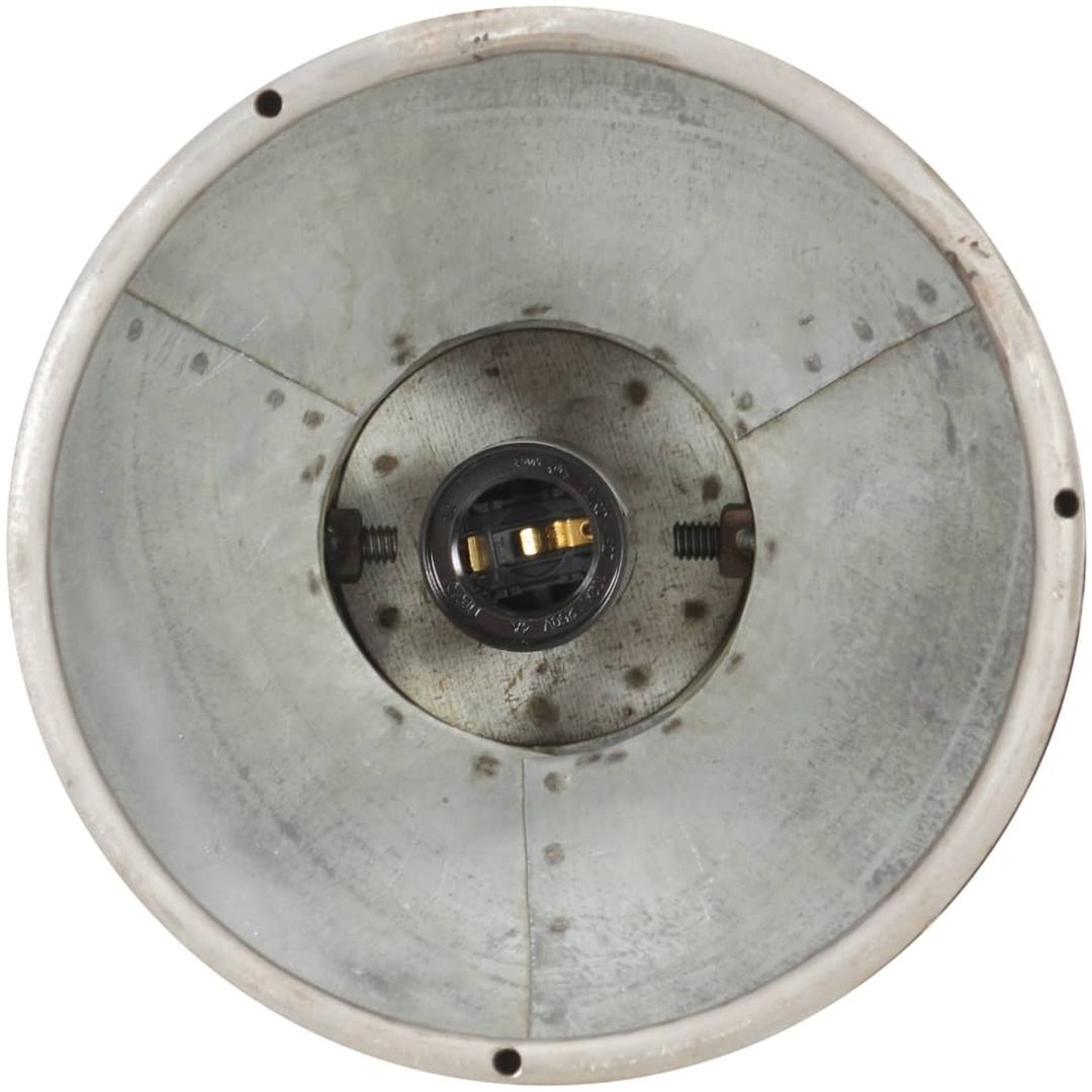 Taklampa industriell silver E27 mangoträ vidaXL – bild 7