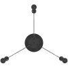 Taklampa med 3 lamphållare E27 svart metall vidaXL – miniatyr 12
