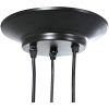 Taklampa med 3 lamphållare E27 svart metall vidaXL – miniatyr 8