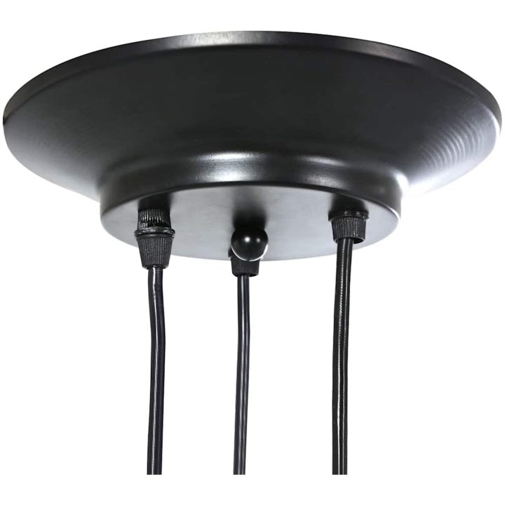 Taklampa med 3 lamphållare E27 svart metall vidaXL – bild 8