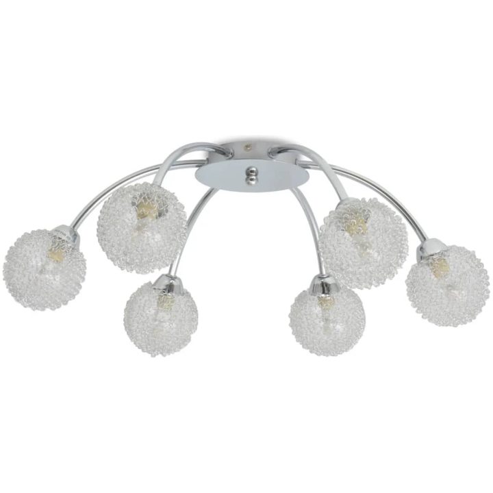 Taklampa med 6 LED-glödlampor G9 240 W vidaXL – bild 4