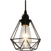 Taklampa med diamantdesign svart 3 x E27-lampa vidaXL – miniatyr 4