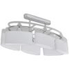 Taklampa med elipsoida glaskupor för 6 E14-lampor vidaXL – miniatyr 2