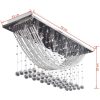 Taklampa med glittrande glaskristaller vit 8 x G9 29 cm vidaXL – miniatyr 9