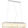 Taklampa med kristallpärlor silver 104 cm E14 vidaXL – miniatyr 2
