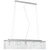 Taklampa med kristallpärlor silver 104 cm E14 vidaXL – miniatyr 3