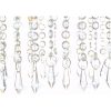 Taklampa med kristallpärlor silver 104 cm E14 vidaXL – miniatyr 7