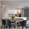 Taklampa med kristallpärlor silver 104 cm E14 vidaXL – miniatyr 1