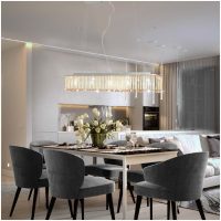 Taklampa med kristallpärlor silver 104 cm E14 vidaXL