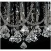 Taklampa med kristallpärlor silver rund 4 x G9-lampor vidaXL 45 x 22 cm – miniatyr 6