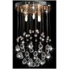 Taklampa med kristallpärlor silver sfär 3 x G9-lampor vidaXL – miniatyr 2