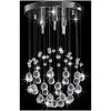 Taklampa med kristallpärlor silver sfär 3 x G9-lampor vidaXL – miniatyr 3