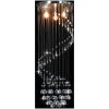 Taklampa med kristallpärlor silver spiral G9 vidaXL – miniatyr 2
