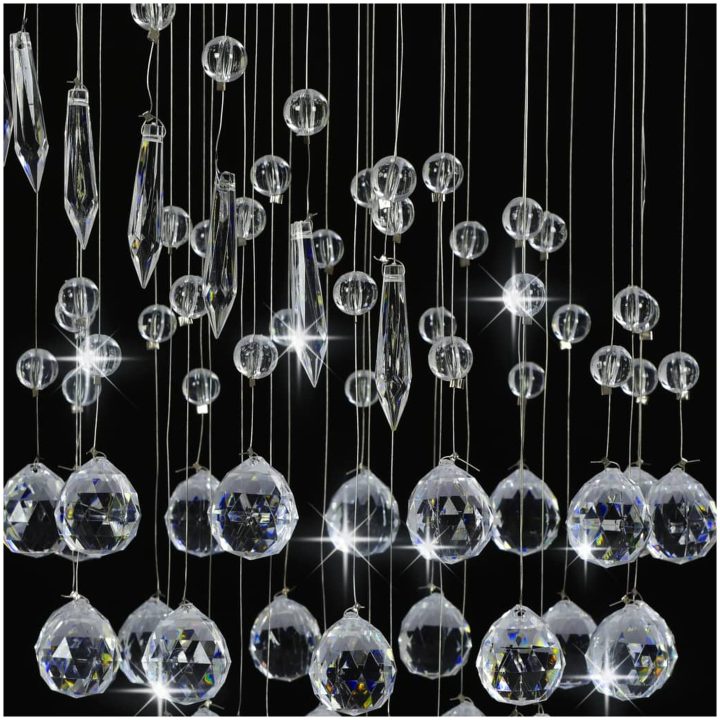 Taklampa med kristallpärlor silver spiral G9 vidaXL – bild 5