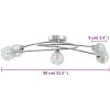 Taklampa med lampskärmar i tråd för 5 G9 LED-lampor vidaXL – miniatyr 6