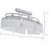 Taklampa med ovala glasskärmar 2 st E14 vidaXL – miniatyr 7