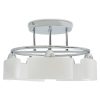 Taklampa med ovala glasskärmar för 5 E14-lampor 200 W vidaXL – miniatyr 3