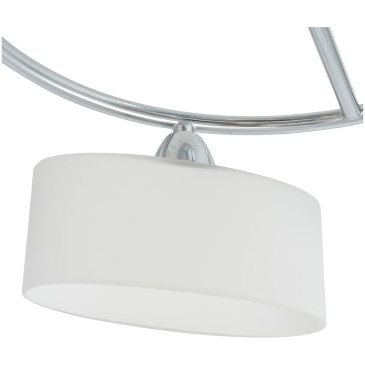 Taklampa med ovala glasskärmar för 5 E14-lampor 200 W vidaXL – bild 4