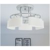 Taklampa med ovala glasskärmar för 5 E14-lampor 200 W vidaXL – miniatyr 1
