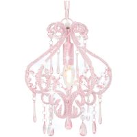 Taklampa med pärlor silver rund E14 vidaXL