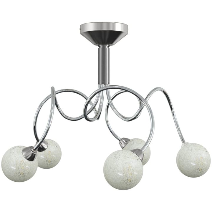 Taklampa med runda lampskärmar för 5 G9 LED-lampor vidaXL – bild 2