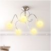 Taklampa med runda lampskärmar för 5 G9 LED-lampor vidaXL – miniatyr 3