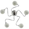Taklampa med runda lampskärmar för 5 G9 LED-lampor vidaXL – miniatyr 4