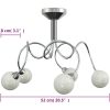 Taklampa med runda lampskärmar för 5 G9 LED-lampor vidaXL – miniatyr 6