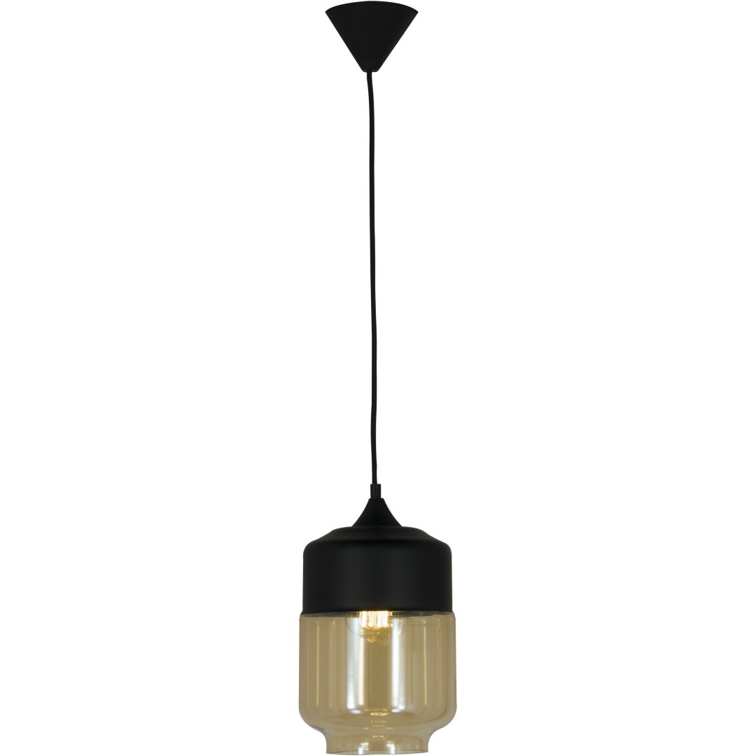 Taklampa Mitte Svart/amber ANETA HOME