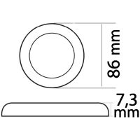 Taklampa Procion Satinerad Nickel Osculati