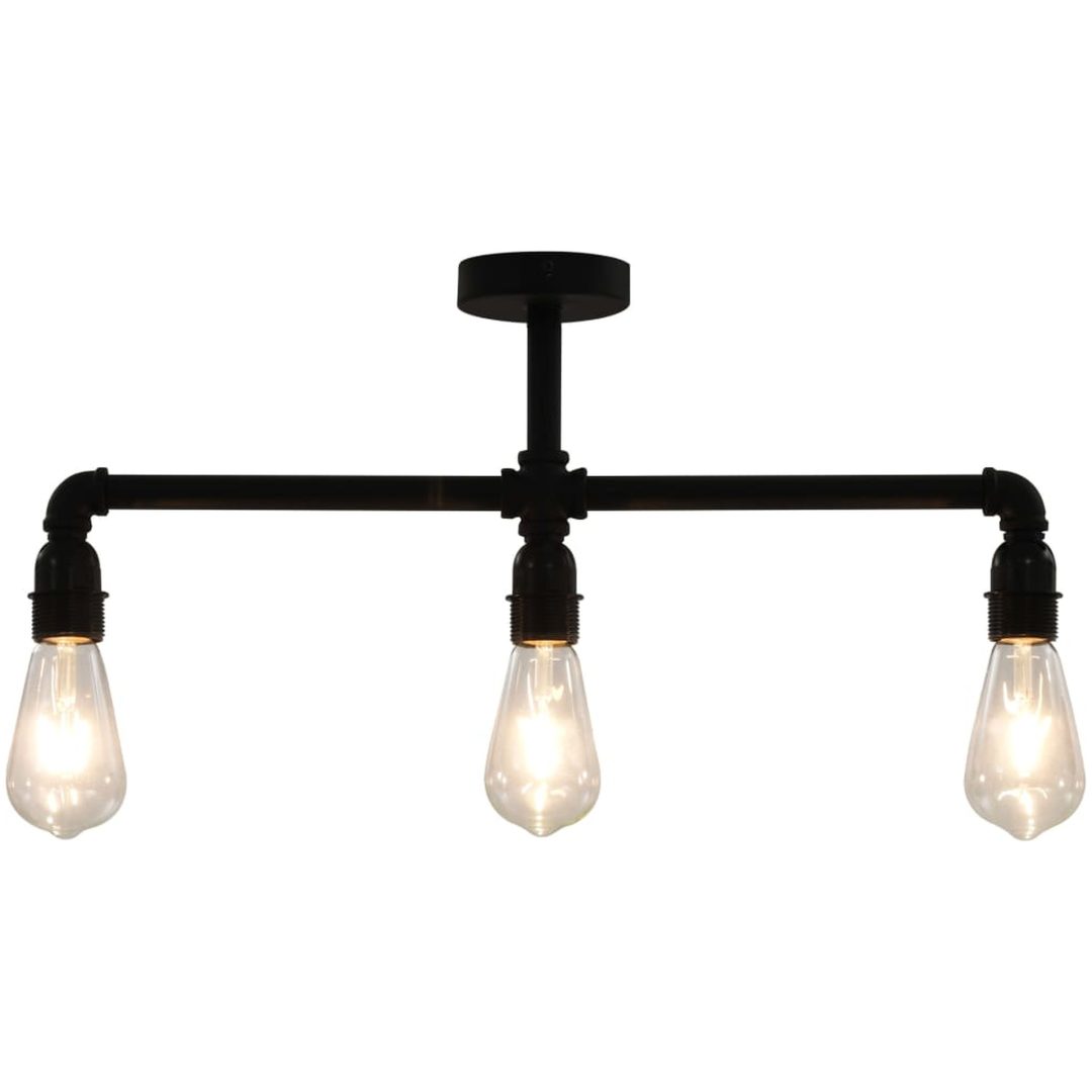 Taklampa svart 3 x E27-lampor vidaXL – bild 2