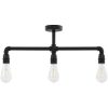 Taklampa svart 3 x E27-lampor vidaXL – miniatyr 3