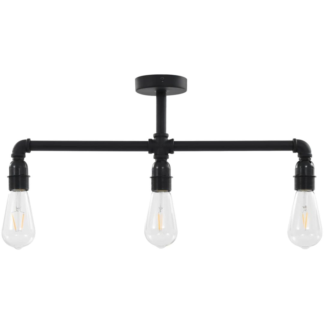Taklampa svart 3 x E27-lampor vidaXL – bild 3