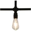 Taklampa svart 3 x E27-lampor vidaXL – miniatyr 4