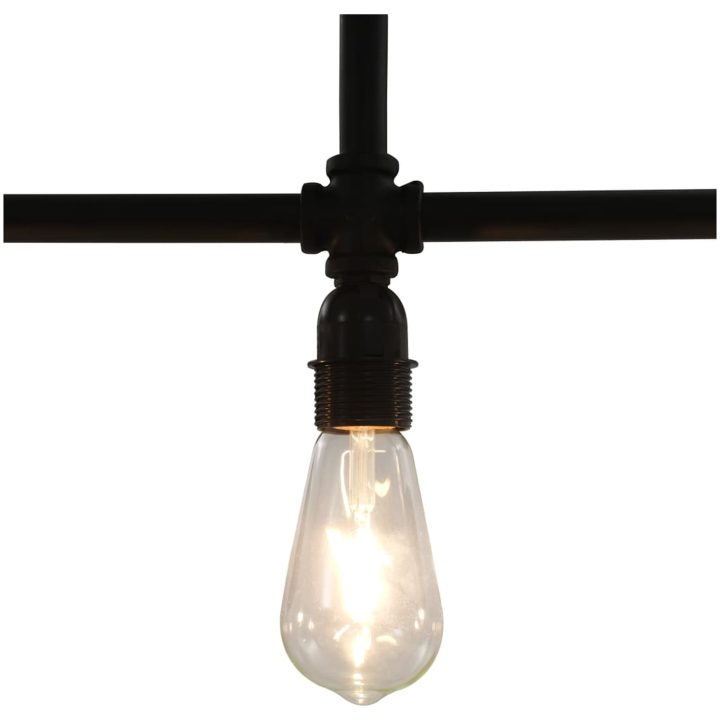 Taklampa svart 3 x E27-lampor vidaXL – bild 4