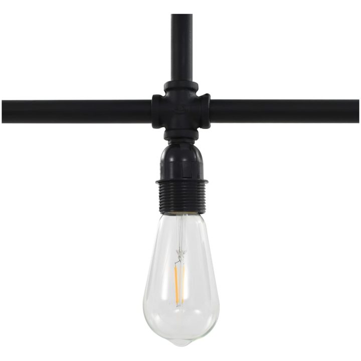 Taklampa svart 3 x E27-lampor vidaXL – bild 5