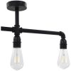 Taklampa svart 3 x E27-lampor vidaXL – miniatyr 6