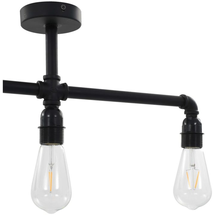 Taklampa svart 3 x E27-lampor vidaXL – bild 6