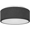Taklampa Svart 30 cm Tyg E27 vidaXL 30 x 30 x 13.5 cm – miniatyr 2