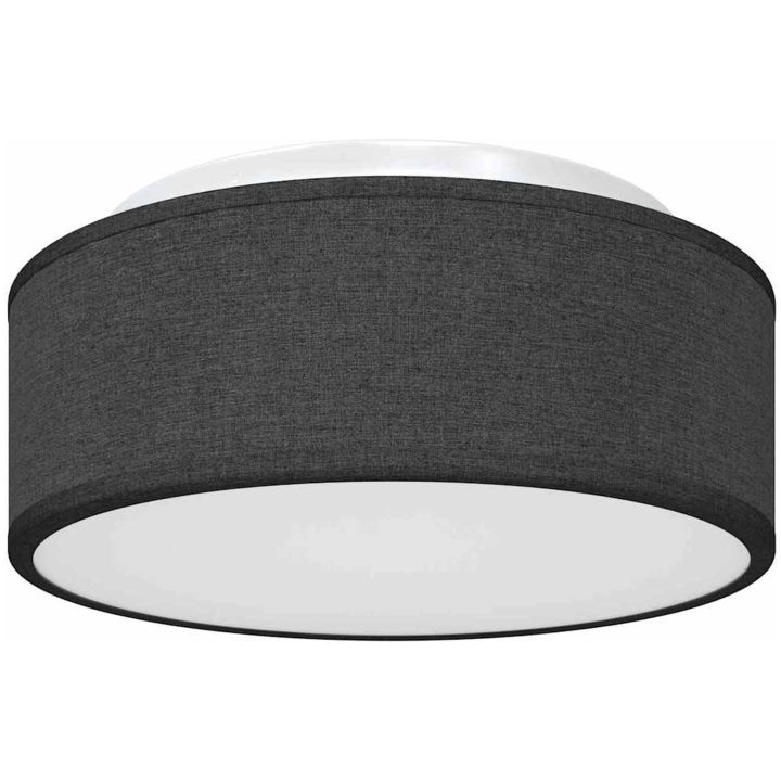 Taklampa Svart 30 cm Tyg E27 vidaXL 30 x 30 x 13.5 cm – bild 2