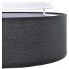 Taklampa Svart 30 cm Tyg E27 vidaXL 30 x 30 x 13.5 cm – miniatyr 8
