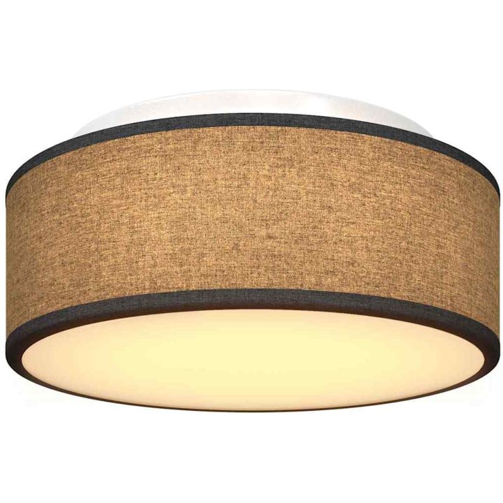 Taklampa Svart 30 cm Tyg E27 vidaXL 30 x 30 x 13.5 cm – bild 10