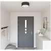 Taklampa Svart 30 cm Tyg E27 vidaXL 30 x 30 x 13.5 cm – miniatyr 1